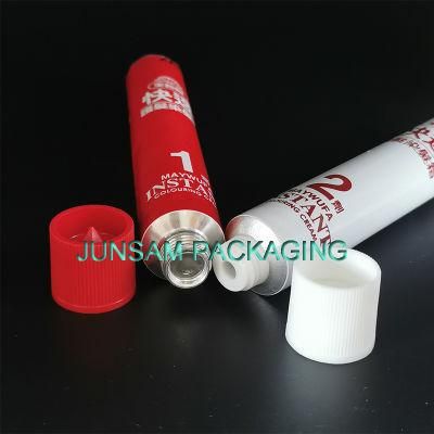 Hot Sales Pure Aluminium Empty Tubes Offset Printing Container Hair Colorant Cosmetic Packaging