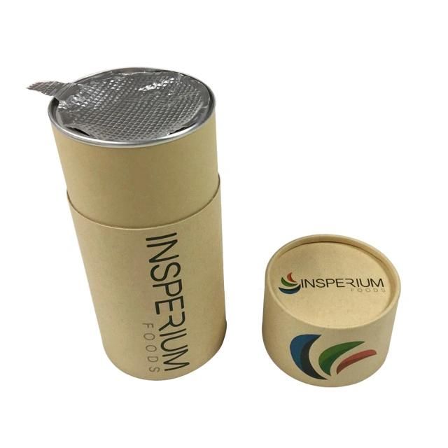 Biodegradable Eco Friendly Custom Printed Kraft Paper Tubes for Powder