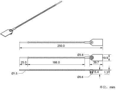 Plastic Security Shipping Door Seals with Printing Plastic Seals