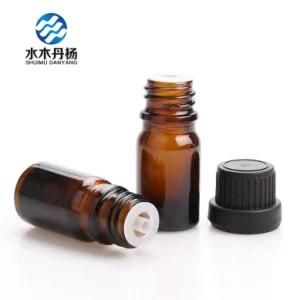 5ml Wholesale Amber Essential Oil Glass Bottle with Tamper Screw Cap