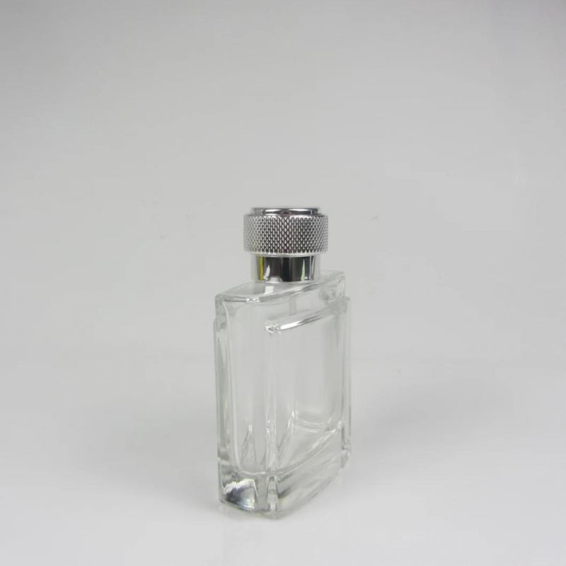 Square Clear 100 Ml Glass Perfume Spray Bottle