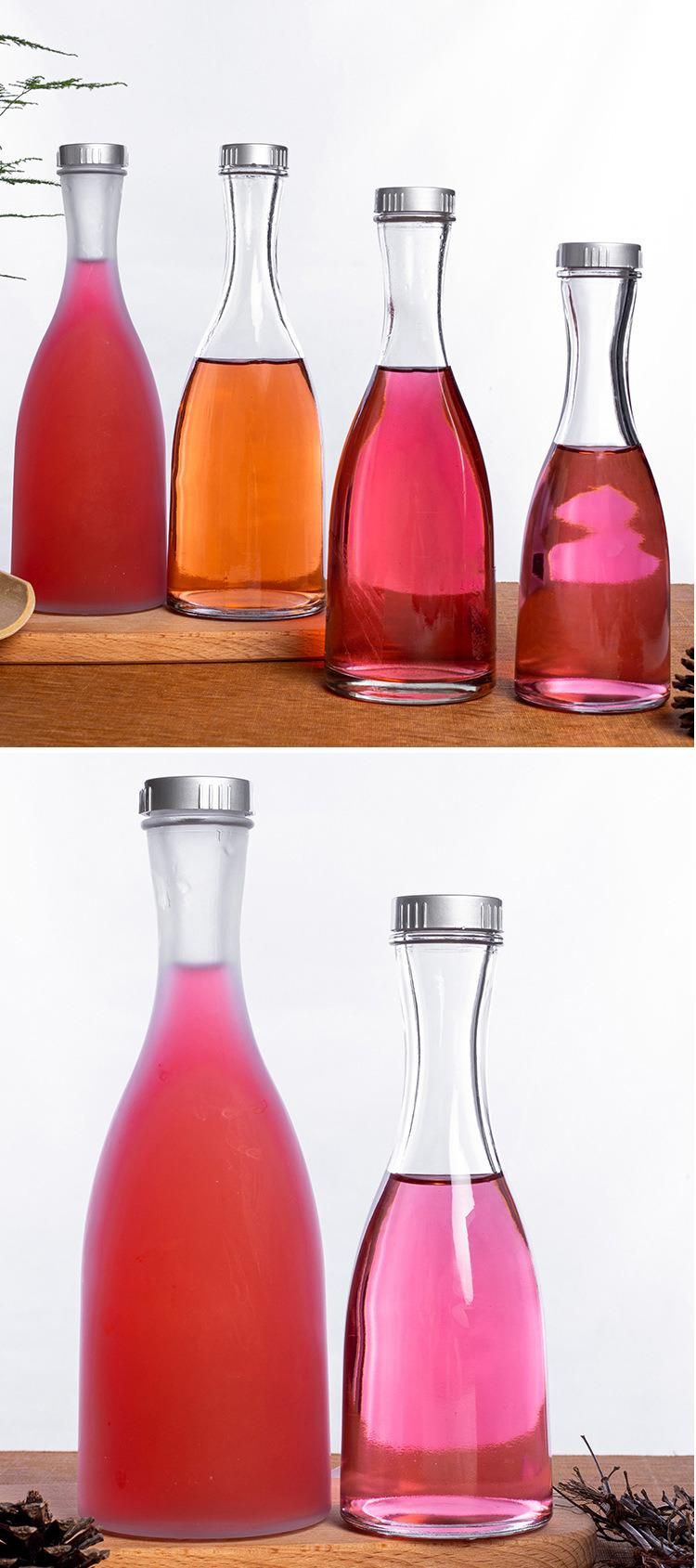 250ml 375ml 500ml Fruit Wine Glass Bottle with Screw Caps