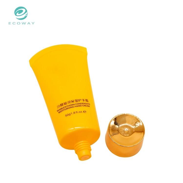 Wholesale Aluminum Collapsible Tube Packaging Hand Cream Tube with Gold Plating Cap