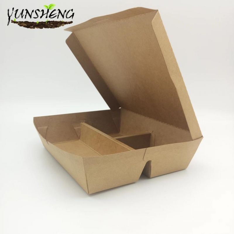 Biodegradable Food Container with Dividers and Lid Wholesale