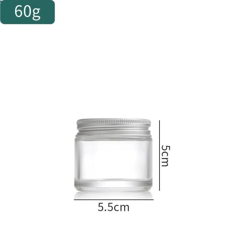 60g 120g 240g Amber/Transparent/Blue/Green Glass Jar Candle Cup Fragrance Cup