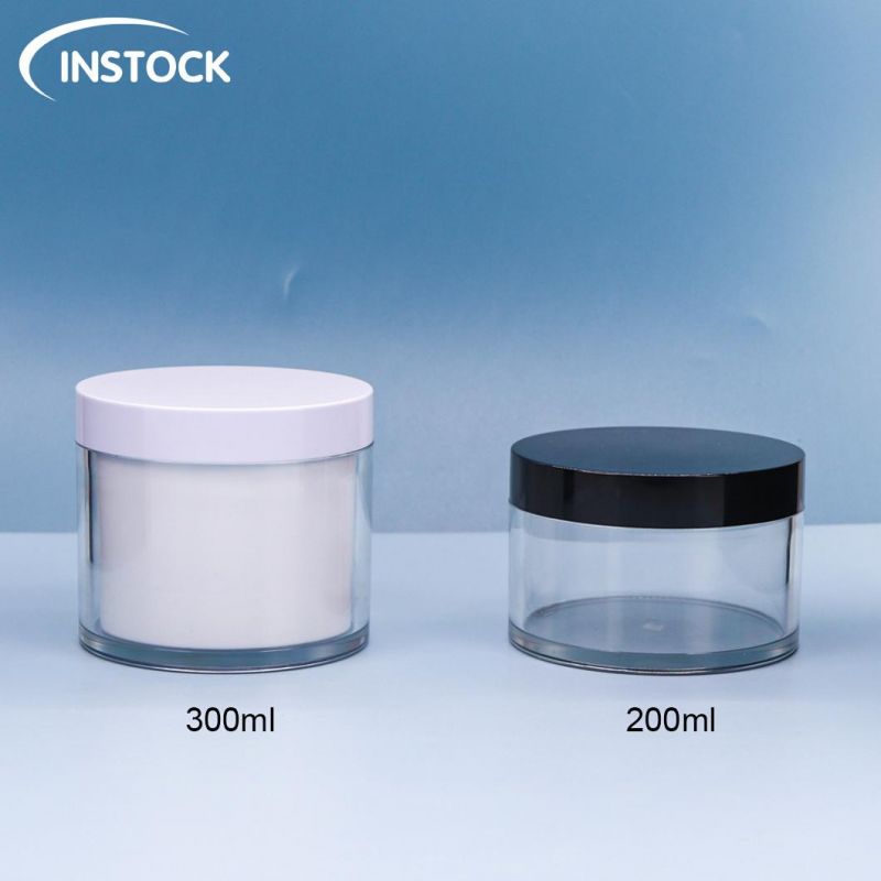 150/200/300mlg Thick Wall Injection Molding Cream Bottle Pet Plastic Mask Bottle Cosmetic Cream Jar