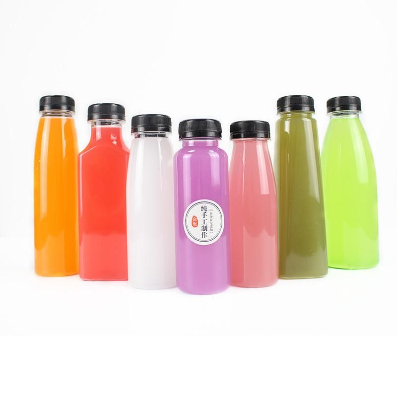 300ml 500ml Juice Bottle Pet Beverage Transparent Plastic Empty Package