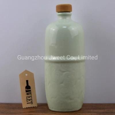 Wholesale Custom Unique Design Ceramic Wine Bottle