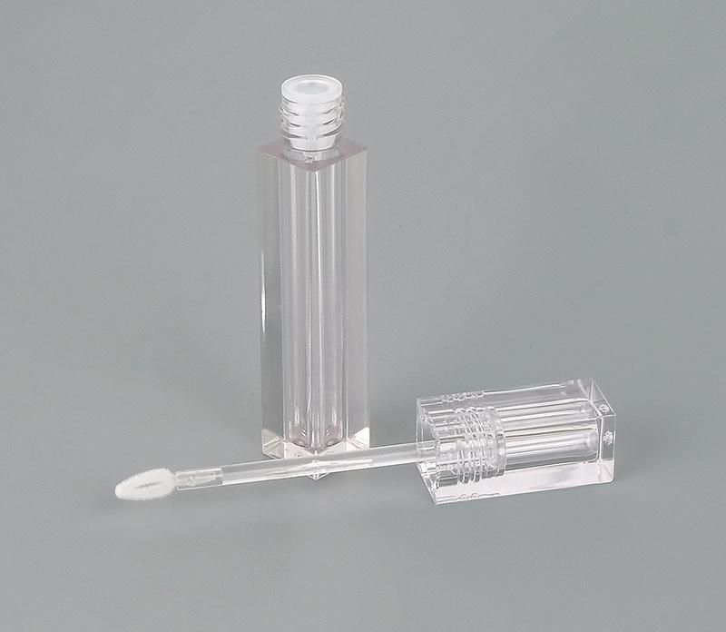 Hot-Sale White Transparent Lip Gloss Cosmetic Tubes Round Lip Gloss Packaging Private Label Lip Tint Containers