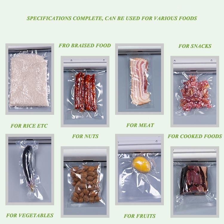 Food Grade Nylon Meat Vacuum Bag Report Pouch Vacuum Sealer Bags for Food