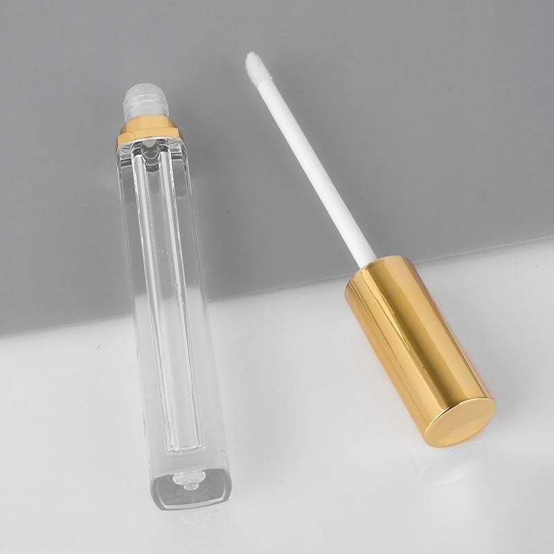 Empty Lipgloss Bottle Golden Clear Acrylic Cosmetic Lipstick Tube Lip Gloss Tubes