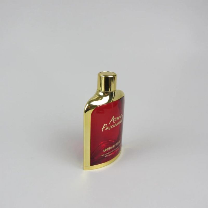 Gold Silver Cap Empty Container Perfume Bottle with Spray