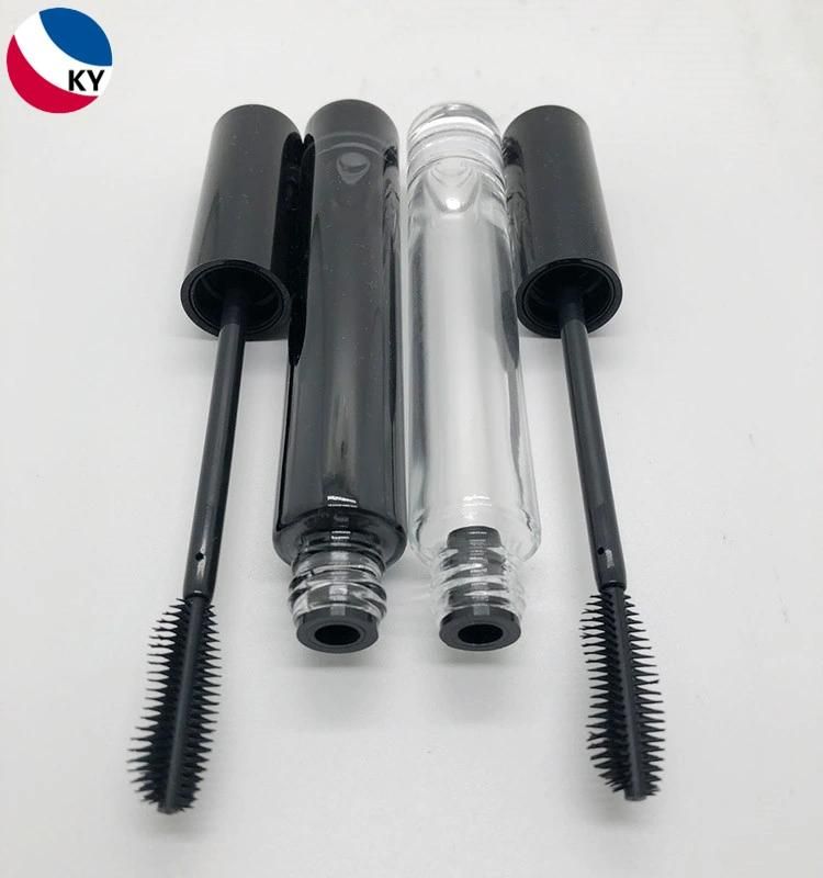 10ml Black Brush Cap Eyelash Serum Tube Glass Mascara Bottle