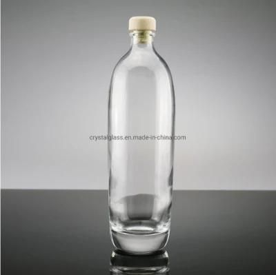 330ml 500ml High Grade Transparent Glass Bottle for Vodka with Rubber