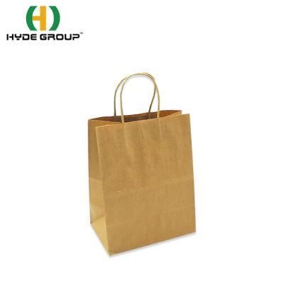 Custom Logo Printed Eco Recycle Packaging Paper Bag with Handles