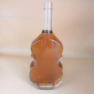 500ml Glass Violin Shaped Fancy Glass Wine Bottles / Glass Liquor Bottle / Glass Violin Bottle