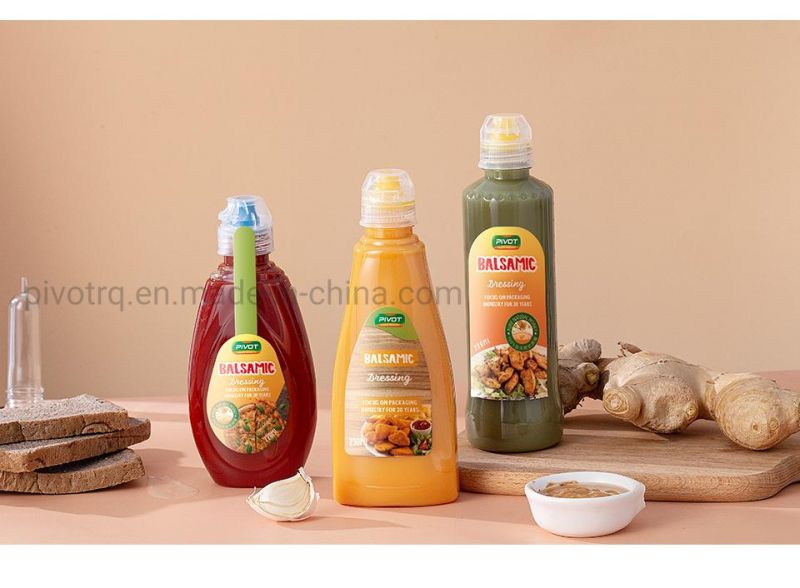 120ml Pet Plastic Portable Squeeze Sharp Spout Honey Jam Juice Clear Empty Suction Nozzle Bottle