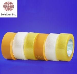 BOPP Transparent Acrylic Adhesive Stationary Carton Shipping Packing Tape (Clear, 6.0cm wide, 150m length)