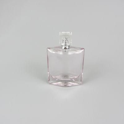 Woman Use Crimping Pump Glass Perfume Bottle 100ml