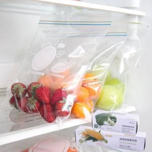 Freezer PE Zipper Bag Food Storage Packaging Plastic Zip Lock Bags with Logo