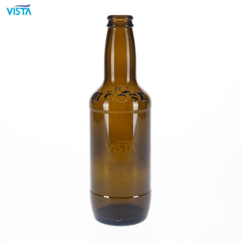 330ml Amber Fruit Beer Glass Bottle Crown Cap