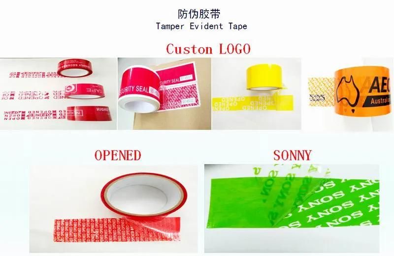 Tamper Evidence Custom Printed Tape (PET) Packing Tape