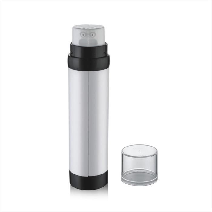 Winpack Hot Product Unique Shaped Dual Chamber Tube Bottles for Cosmetic Package 100ml Airless Double Serum Bottle 50ml*2 Dual Chamber Airless Bottle