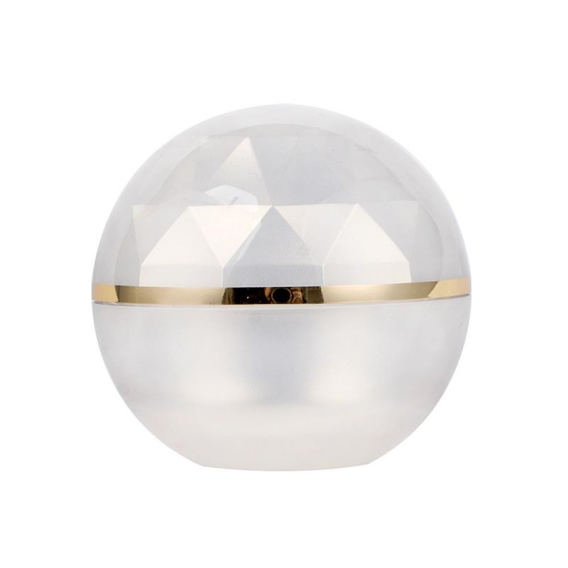 15ml 30ml 50ml Pearl White Ball Acrylic Cream Jar