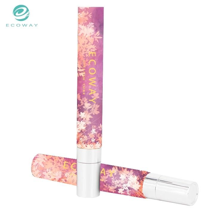 20ml Purple and Pink Petal Pattern Offset Printing Pat Cover Eye Cream Tube