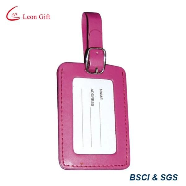 Simple PU Leather Label Luggage Tag for Airport