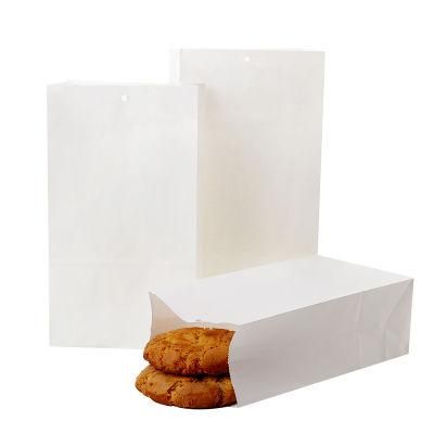 Wholesale Custom Bakery Food Packaging Craft Paper Bags with Square Bottom