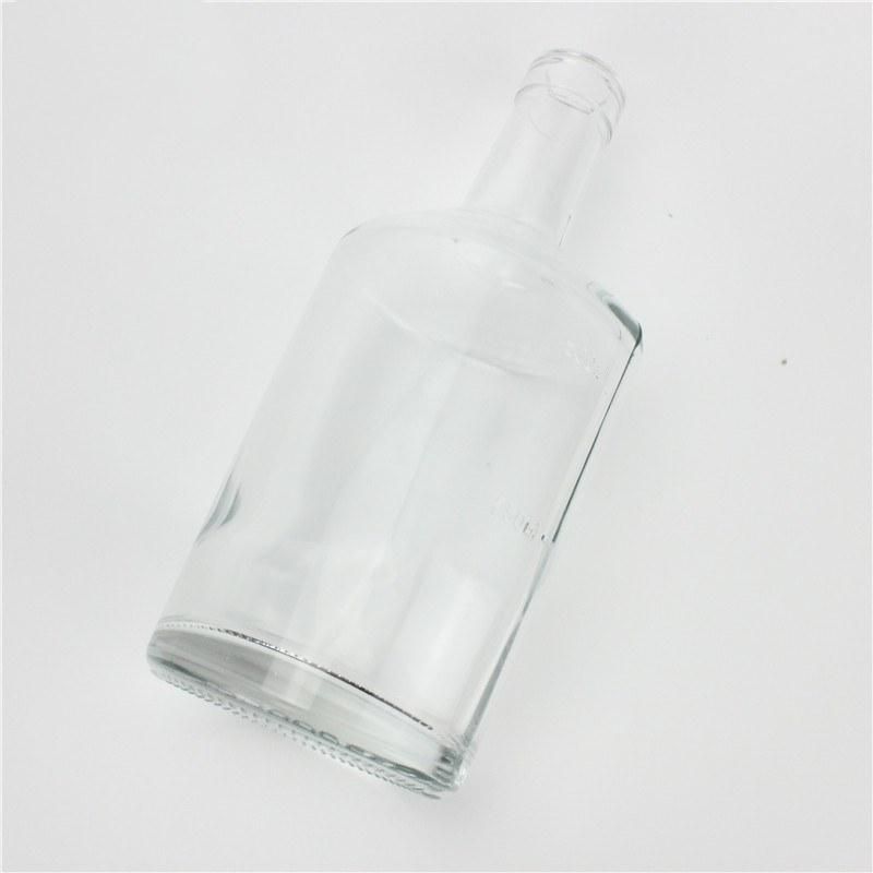 Whisky Empty Glass Bottle Support Customized Liquor Vodka Brandy Glass Bottle