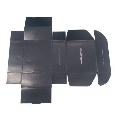 Black Corrugated Packaging Paper Box with Glossy Lamination