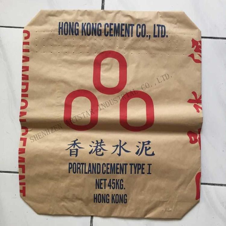 50kg Cement Packing Bag Kraft Paper Material