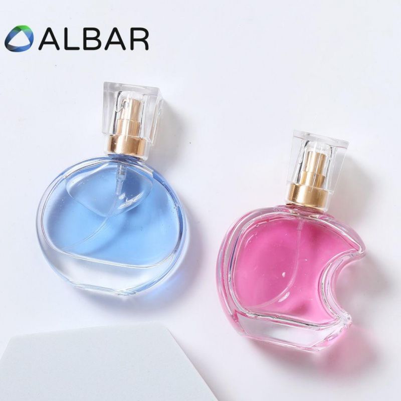 Custom Perfume Bottles Square Rectangle Round Oval Clear Black Colors with Spray Pumps