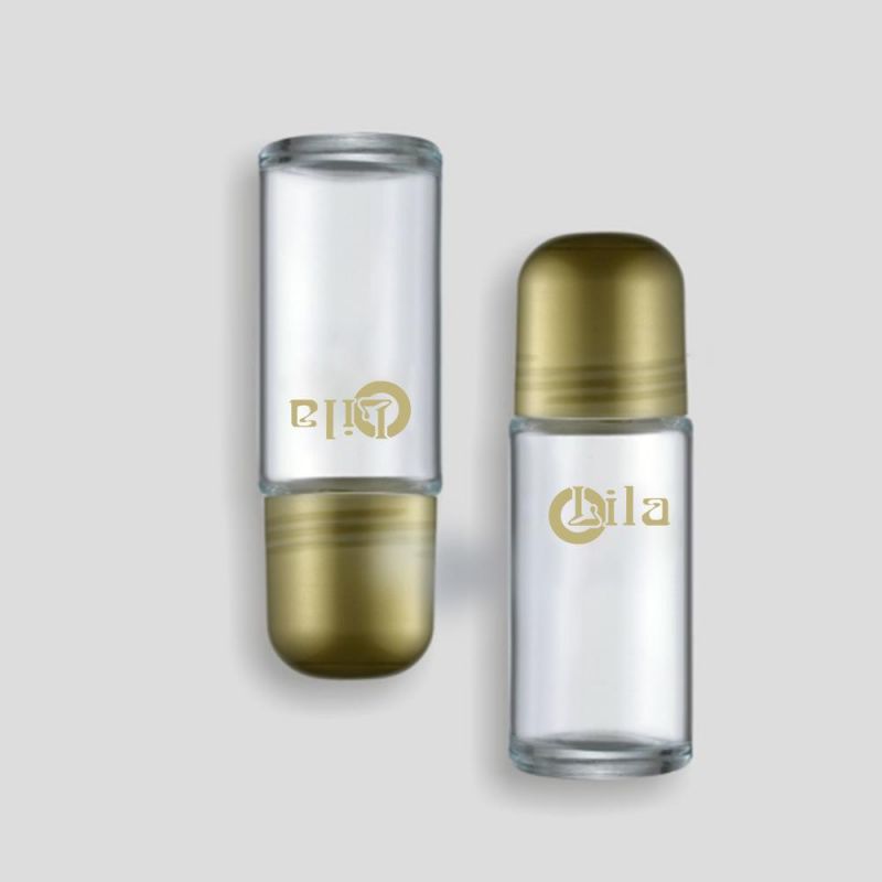 Stainless Steel Metal Roller Bottle for Perfume Aromatherapy 10ml Empty Amber Glass Essential Oil Roll on Bottle for Cosmetic Packaging