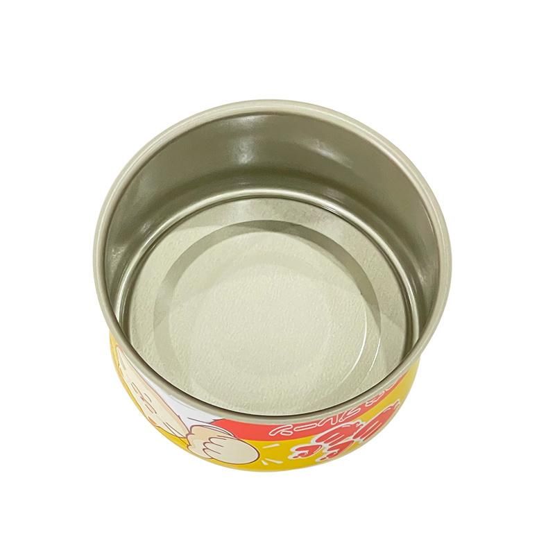 634# Empty Round 2 Pieces Can for Pet Cat Food Metal Tin Can