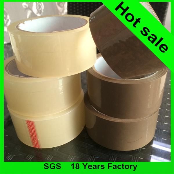 Super Clear Low Noise Jumbo Roll Transparent Color Printing BOPP OPP Self Adhesive Packing Tape Carton Sealing Tape for Packaging