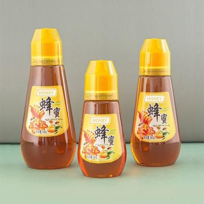 250g 350g 500g Plastic Lock Bottle Honey Syrup Squeeze Shape