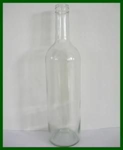 750ml Clear Whisky Glass Wine Bottle