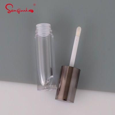 New Arrival 2.8ml Clear Lip Gloss Tube Brown Top Lip Gloss Packaging Custom Packaging Brown Top Lip Gloss Tubes