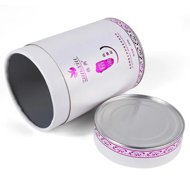 Wholesale Hot Stamping Beauty Cosmetic Cylinder Paper Box Essential Oil Tube Packaging