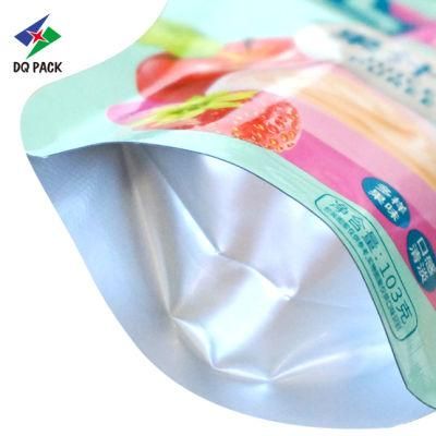 Dq Pack Manufacture Custom Printed Spout Pouch Wholesales Stand up Pouch with Spout for Baby Food Apple Strawberry Flavor Juice Puree Packaging