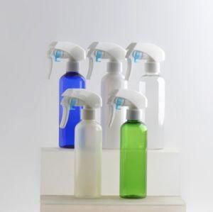 200ml Pet Plastic Round Shoulder Hand Trigger High Mist Spray Cleaning Bottle