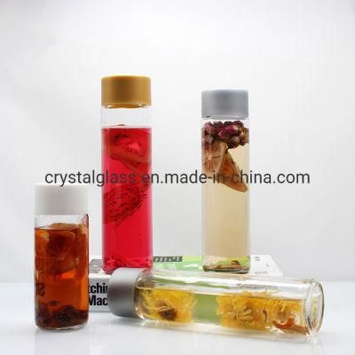 Logo Printing Flint Clear or Frosted Stocked Milk Empty 750ml 375ml 500ml Voss Glass Water Bottle