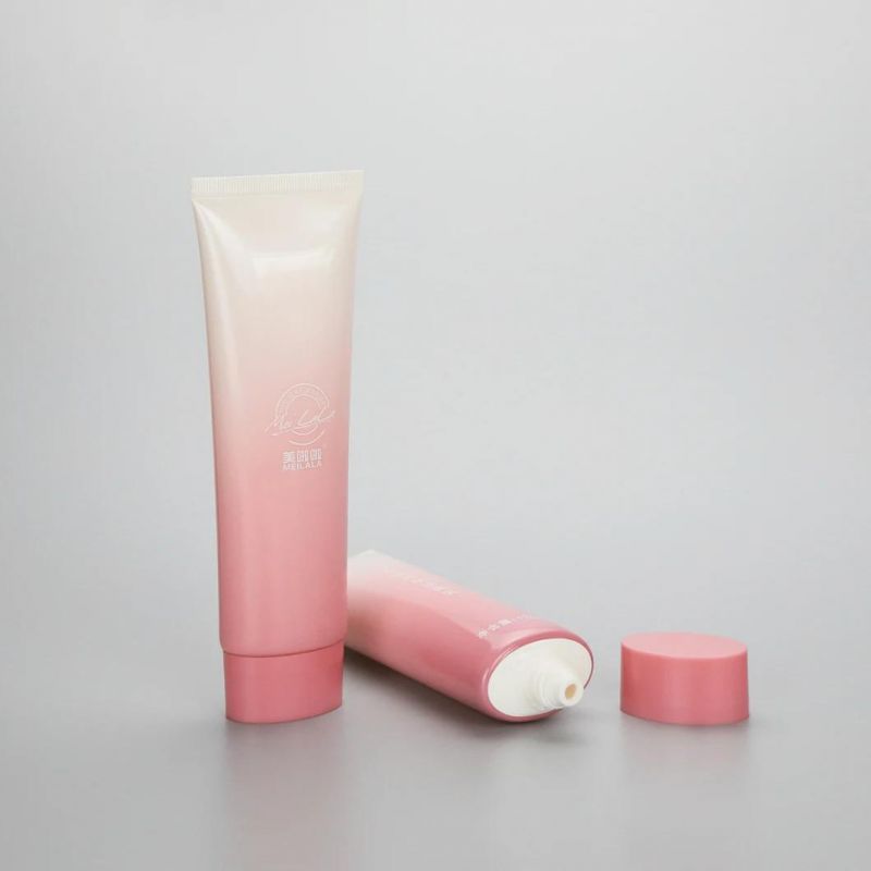 Useful Cosmetic Body Lotion Plastic Tube with Stainless Massage Roller