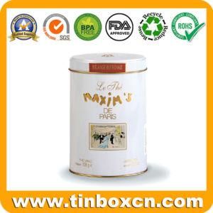 Metal Tea Canister, Tea Can for Metal Food Packaging, Round Tea Tin Box