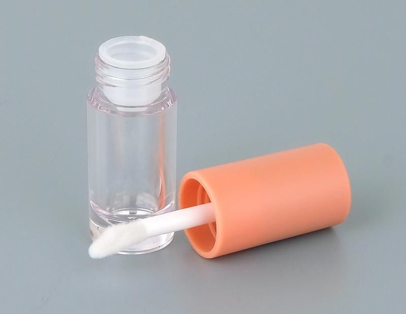 Factory Supply Best Seller 2.5ml Cute Nude Pink Top Clear Plastic Lip Gloss Packaging Lip Gloss Tubes