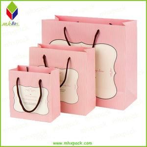 Custom Printed Lovely White Card Paper Gift Bag