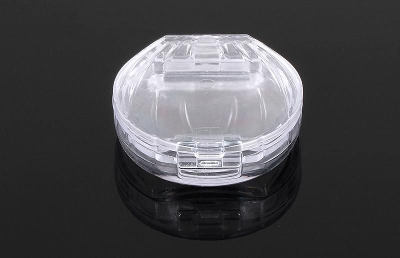 Hot Selling Transparent Round Eye Shadow Case Compact Powder Case for Makeup Packaging